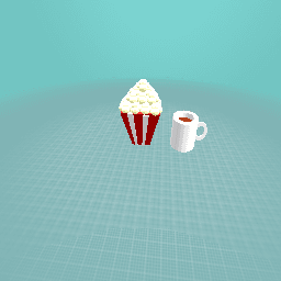 Popcorn and coffe