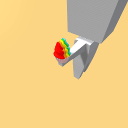 Rainbow cupcake and lolypop