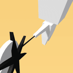 Black & white heart star wand