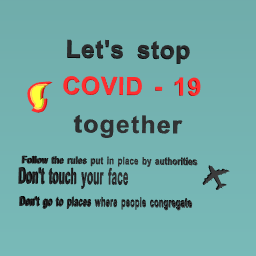 Let's stop the virus
