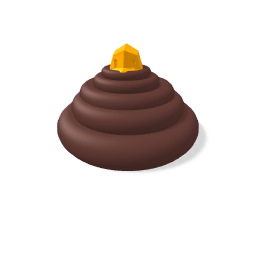 A chameder in a poop