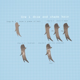 How i draw hair !