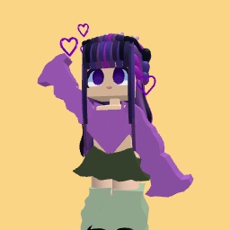 Purple and green girl