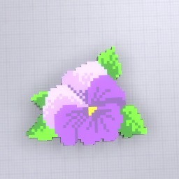 Pretty Purple Flower PixelArt