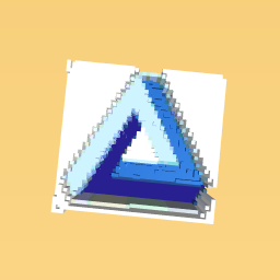 blue twisted triangle
