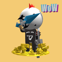 Chicken head man
