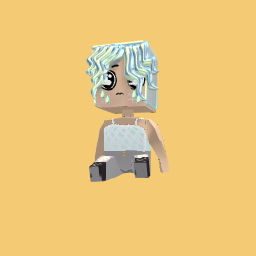 Sad(she broke up w/th her boyfriend:()