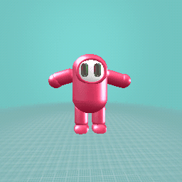red fall guy a pose