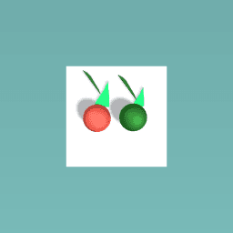 Red apple and green apple