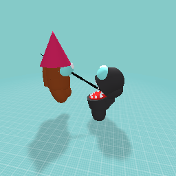 Rip brown with cone on his head