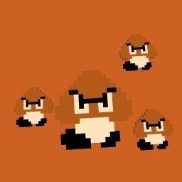 ( Goomba’s ) & ( Big Goomba ) Super Mario Bros
