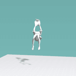 Lady in the middle of a back flip