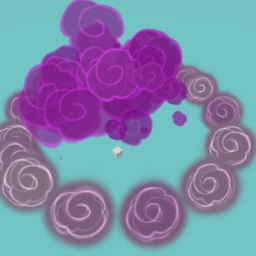 when you put a block and and put a smoke cloud