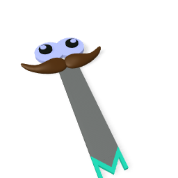 moustache bookmark