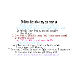 10 more fact about my ocs .-.