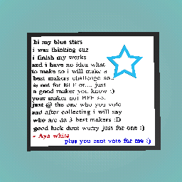 pls vote but not for me :D