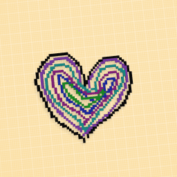 Heart of my fav colours