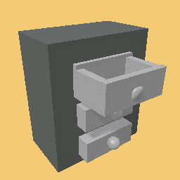 Cabnet man with one draw open