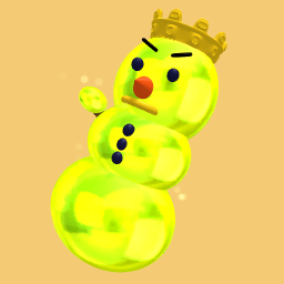 Raidant yellow snowman