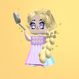My new avatar, Rapunzel and her *famous* pan
