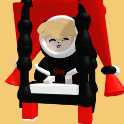 Red and black and white boy