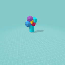 Rainbow flower sparkerly wand