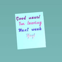 Good news!