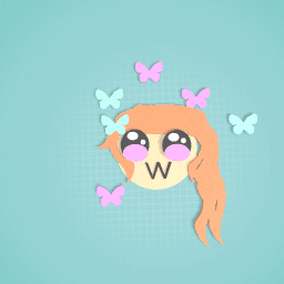 Cute butterfly girl