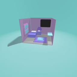 Purple bedroom