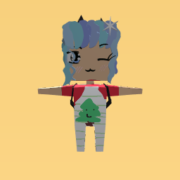 stripey chrustmas overalls