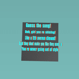 Guess the song!