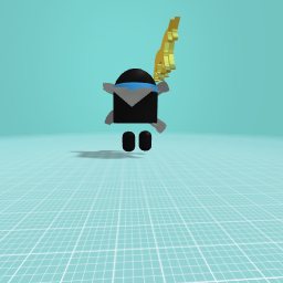 Ninja among us with golden unicorn