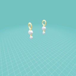 A pair of poodel earings