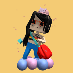 Beach girl on the road