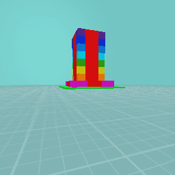 Rainbow square tower
