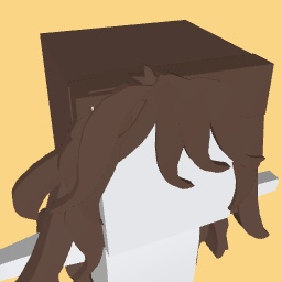Pigtail brown hair (cute)