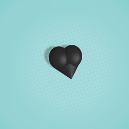black and lumpy heart