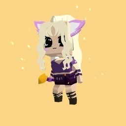 A cute cat girl