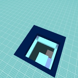 Mini bedroom with bed and cabnet