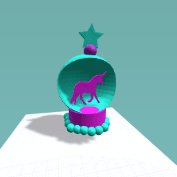 unicorn snowglobe