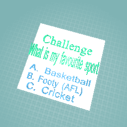 Challenge about me