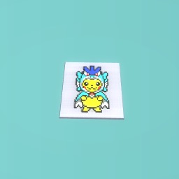 Pikachu with Gyardos hoodie