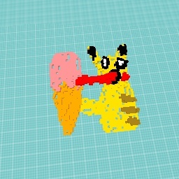 Ice cream pikachu
