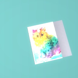 Rainbow unicorn kitty