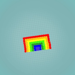 Rainbow in pixel but not blocker