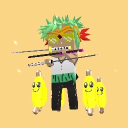 Zoro le boss des bananes