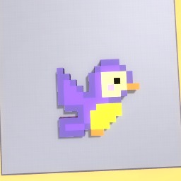 Small Cute Purple Bird PixelArt