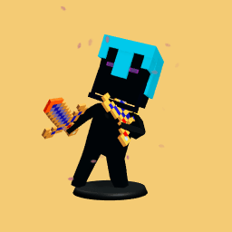 The ender man with a sword in its head.