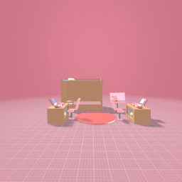 a pink room