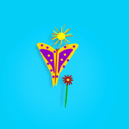 Butterfly and flower